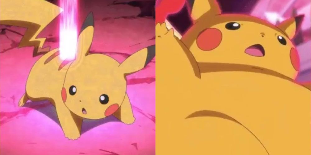 Pikachu Dynamaxes in Pokemon Journeys