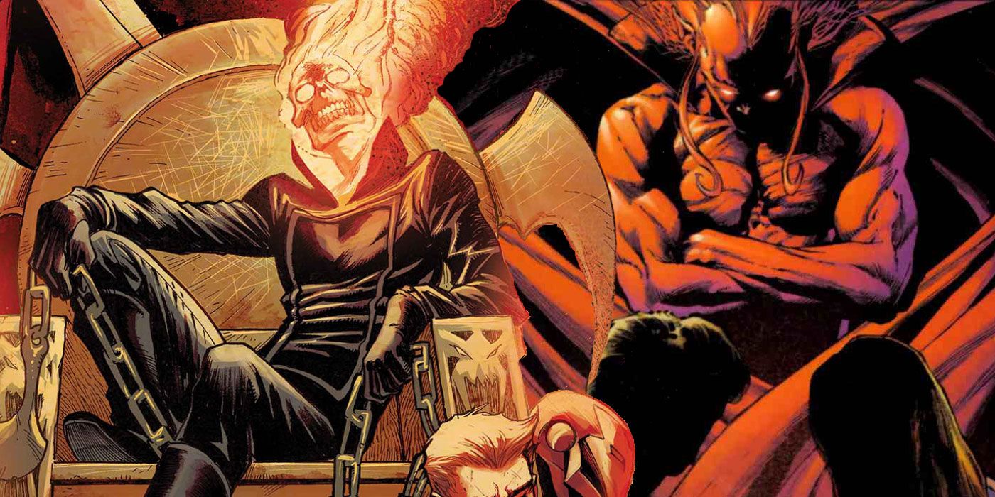 Ghost Rider and Mephisto powerful demons