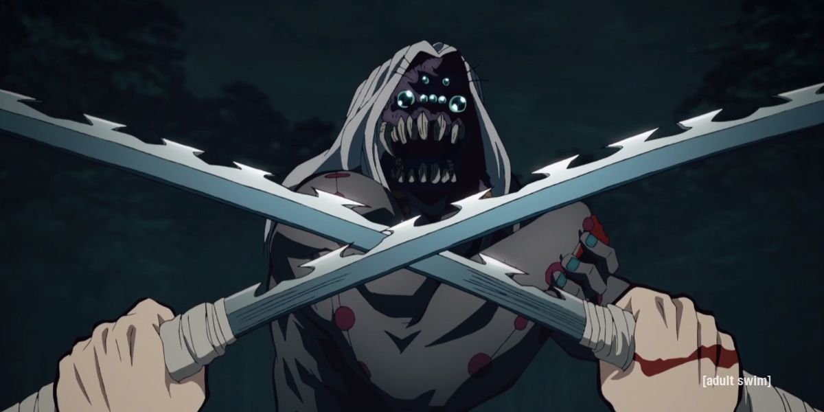 Inosuke And Father Spider Demon In Demon Slayer