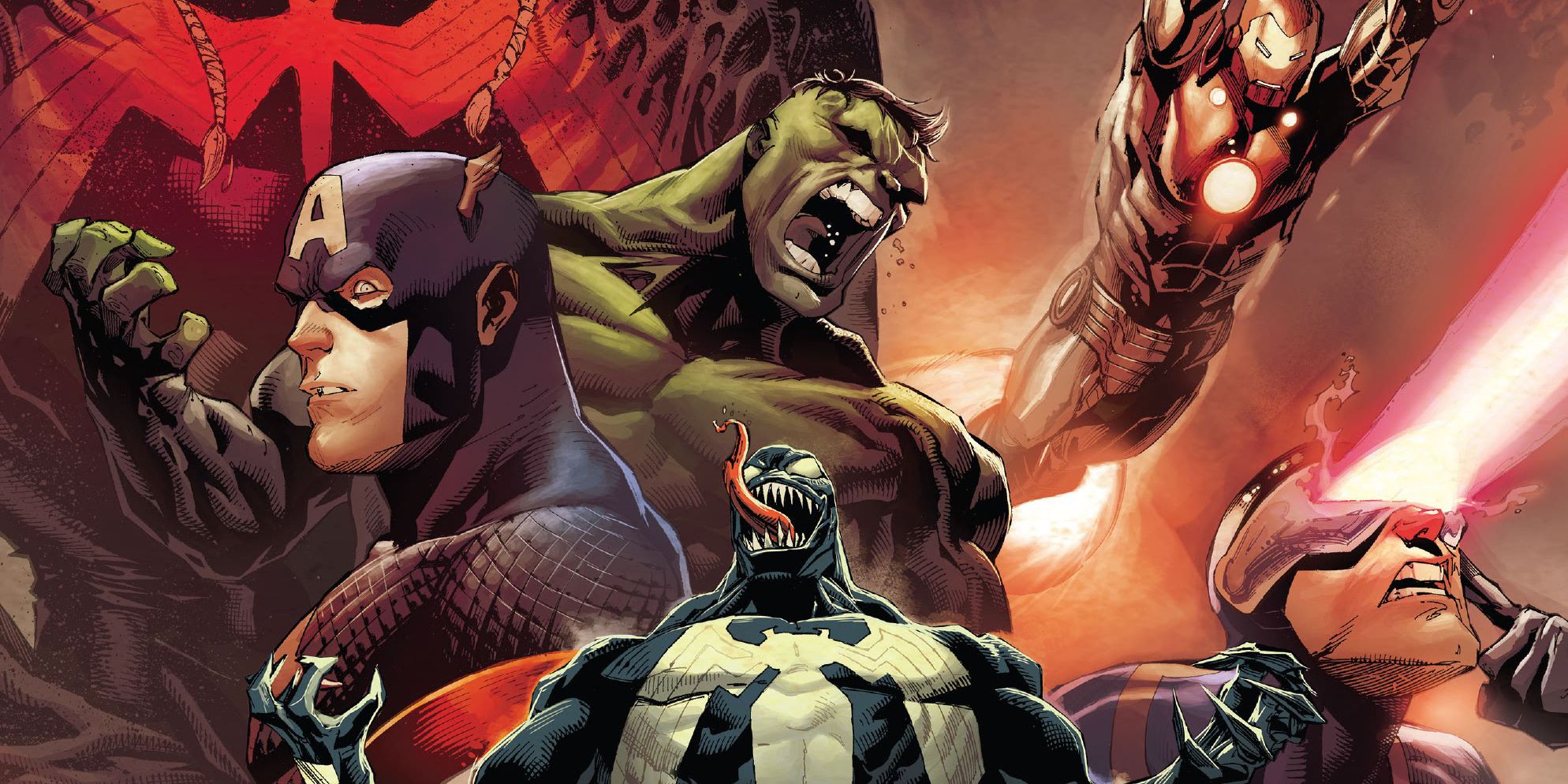Venom, Cyclops, and the Avengers ready to fight Knull King in Black