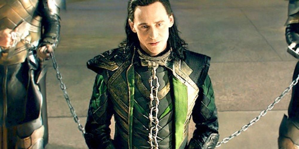 Thor the Dark World Loki in chains