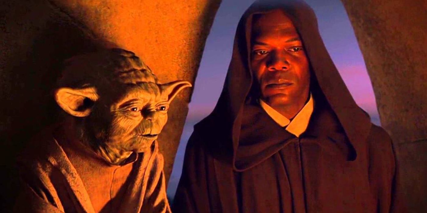 Yoda With Mace Windu In Star Wars