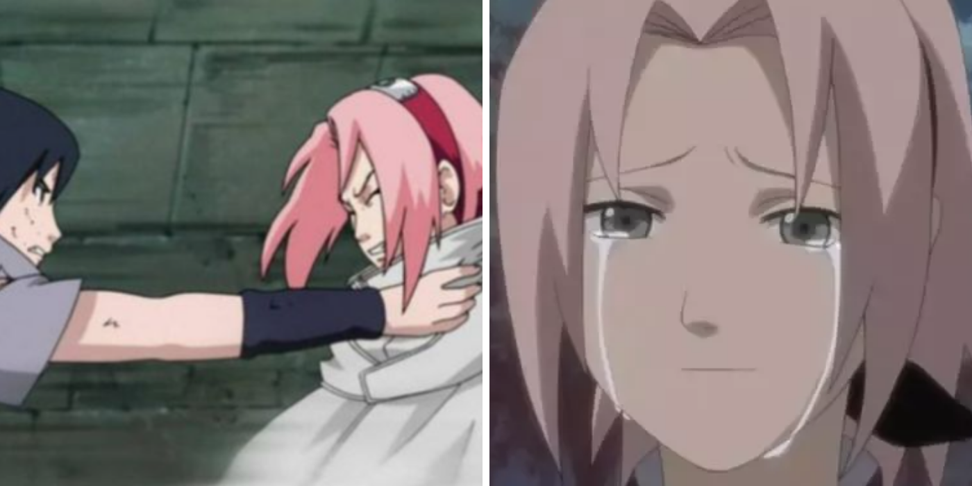 Sakura Tries To Stop Sasuke.