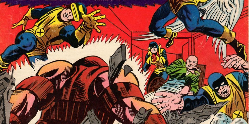 professor xavier and juggernaut fighting in marvel comics