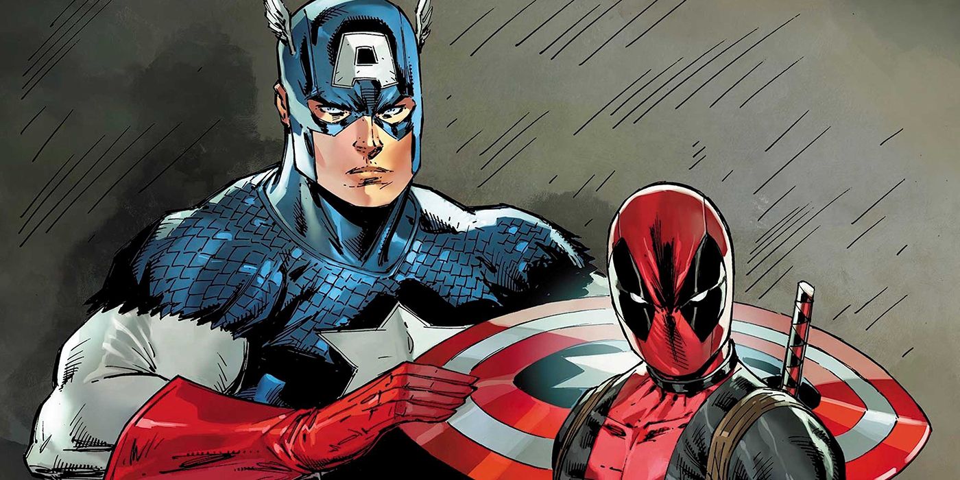Deadpool and Captain America.