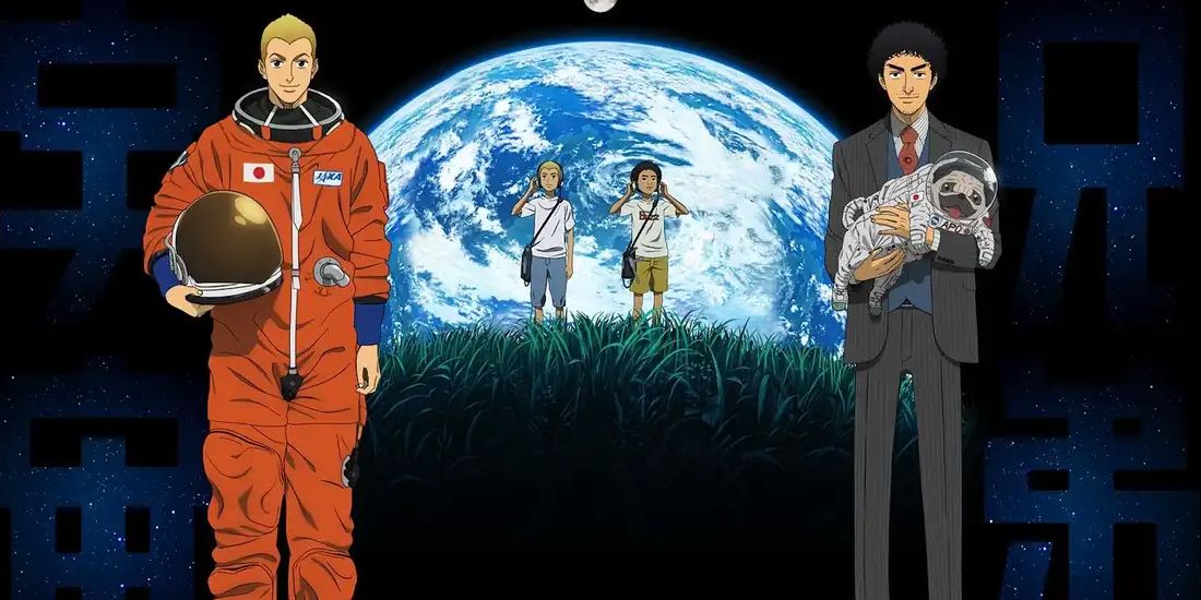 An image of astronauts in Space Brothers.