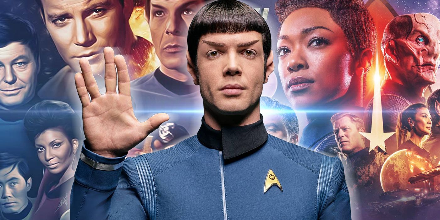 Ethan Peck as Spock in Star Trek Strange New Worlds in Front of TOS and Discovery