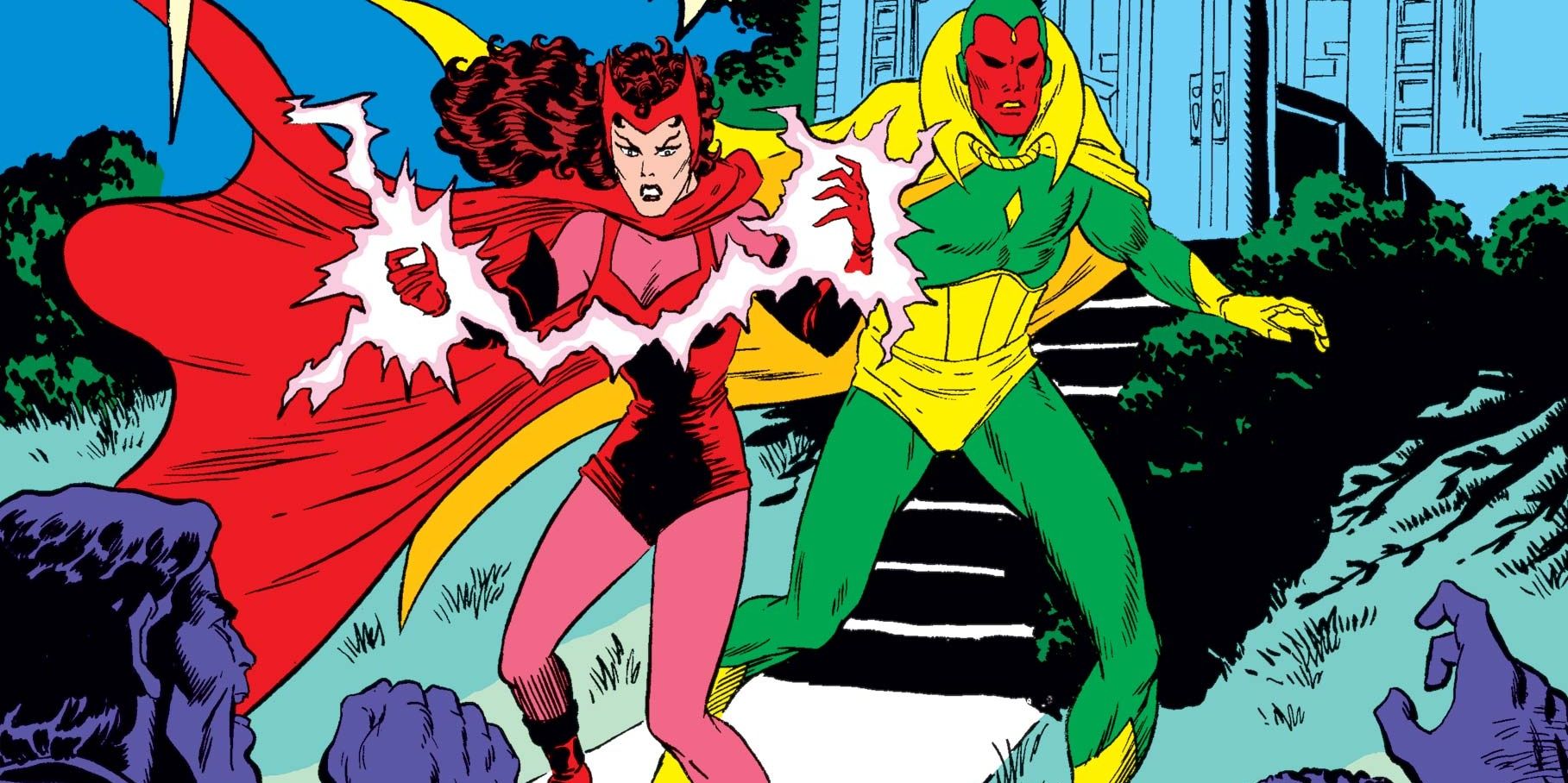 Scarlet Witch and The Vision, one of Marvel's most tragic romances