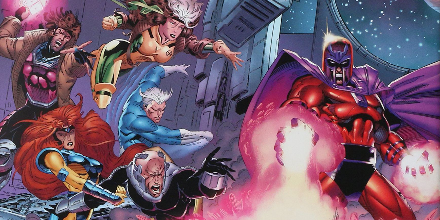 The X-Men attack Magneto in Marvel Comics