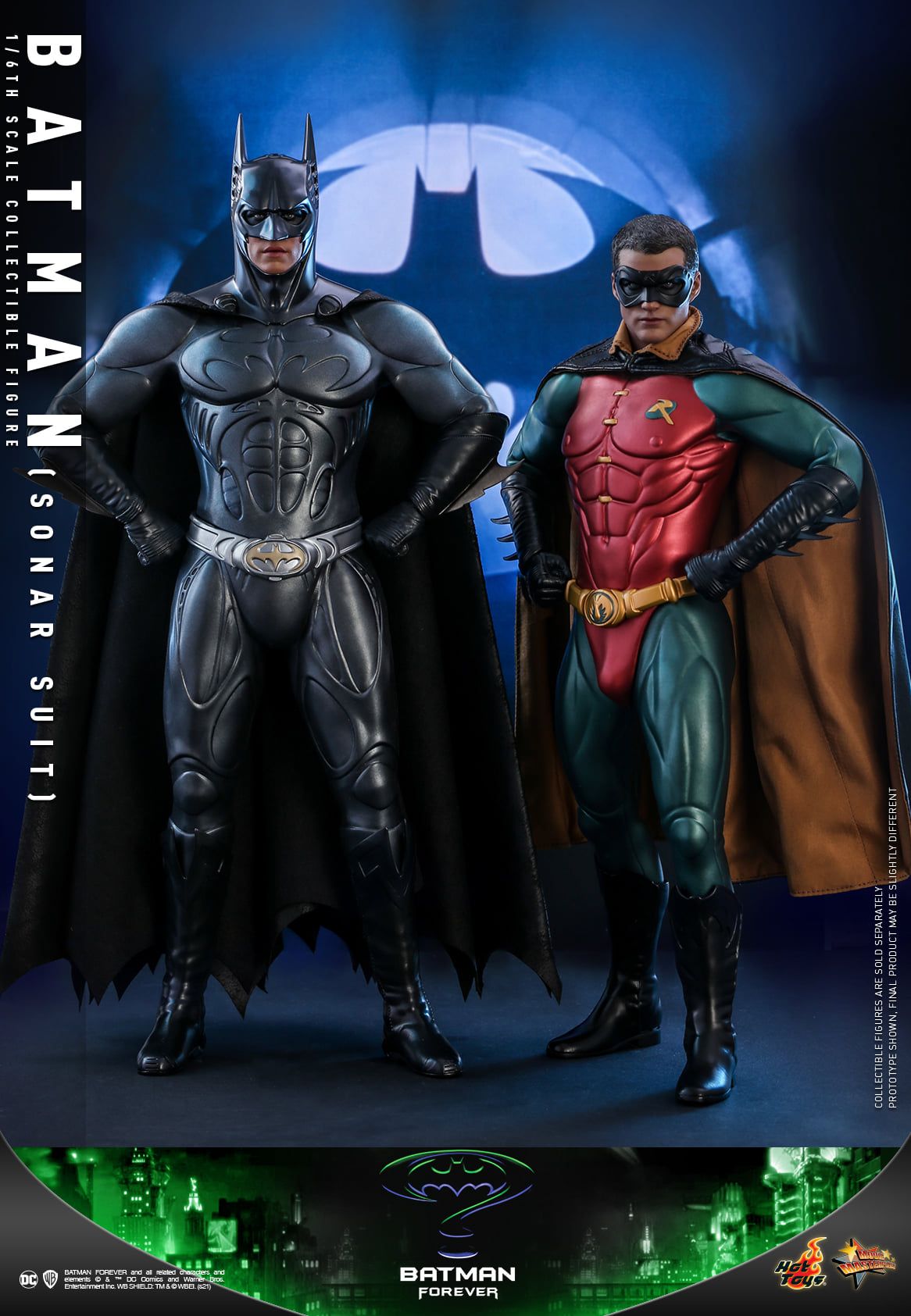 Hot Toys Batman Forever Figures Include Robins Costumes Nipples
