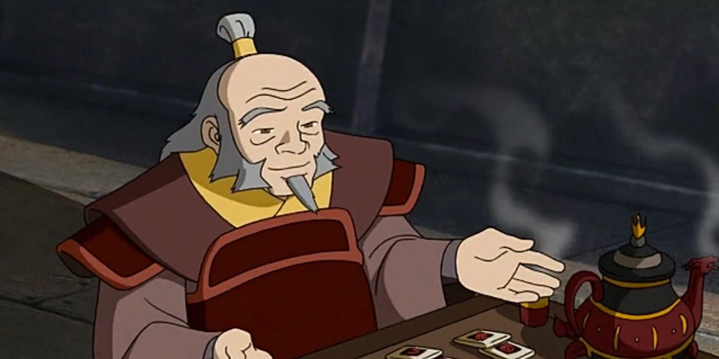  uncle iroh with tea on the Fire Nation ship from Avatar: The Last Airbender. 