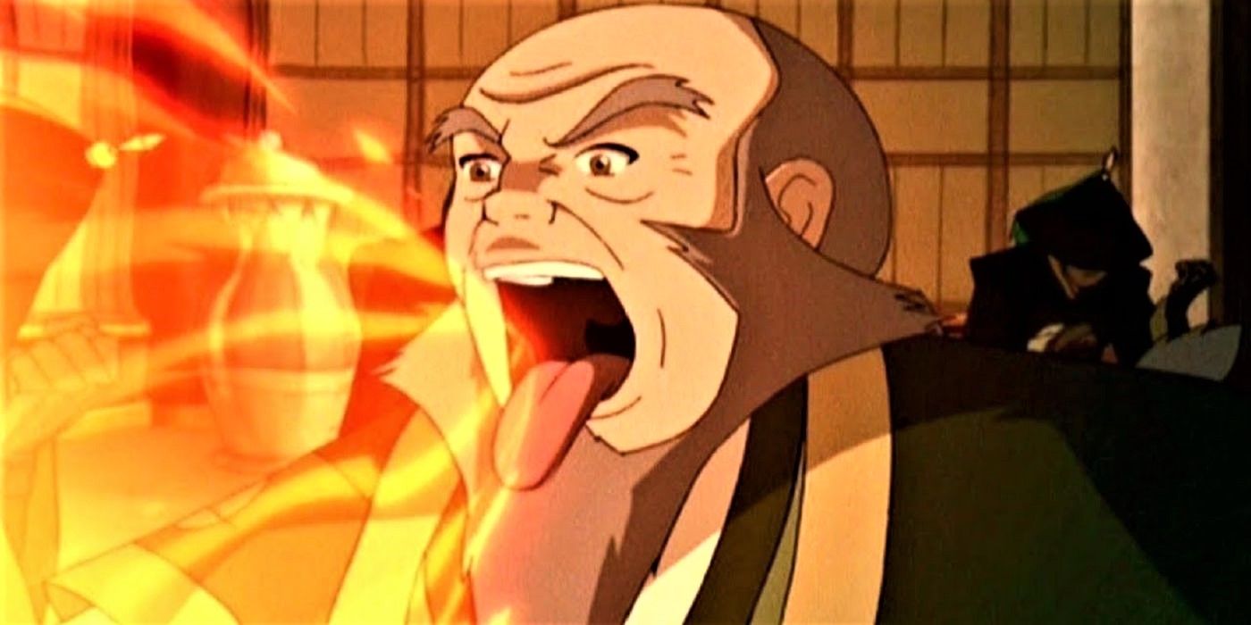 8 iroh from avatar breathing fire