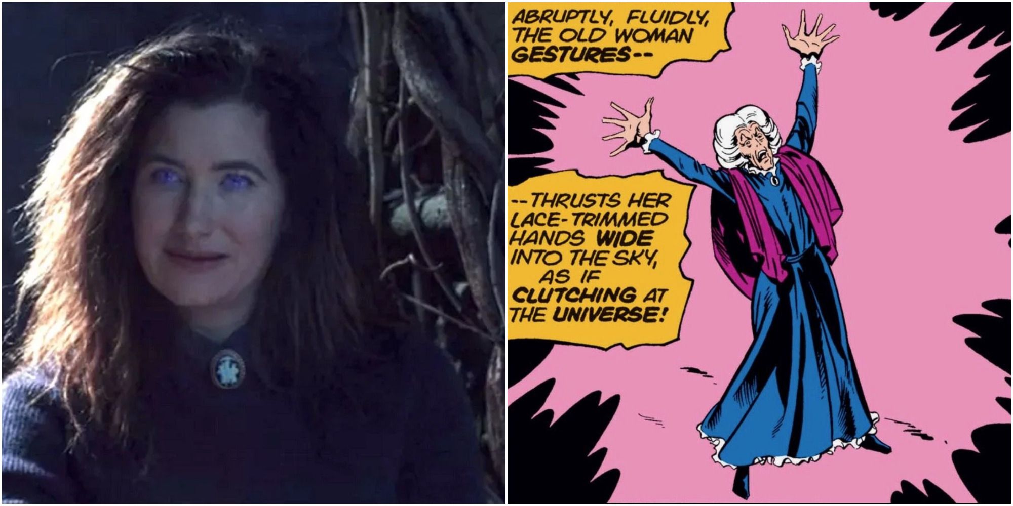 Agatha Harkness in WandaVision and the comics featured image
