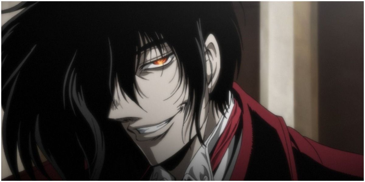 Alucard has a devious smile in Hellsing ultimate