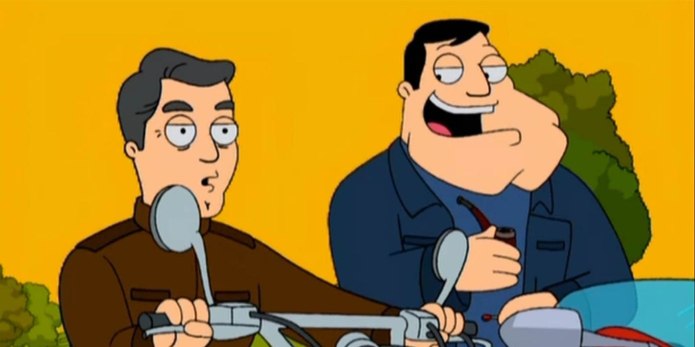 Stan Smith and George Clooney ride together