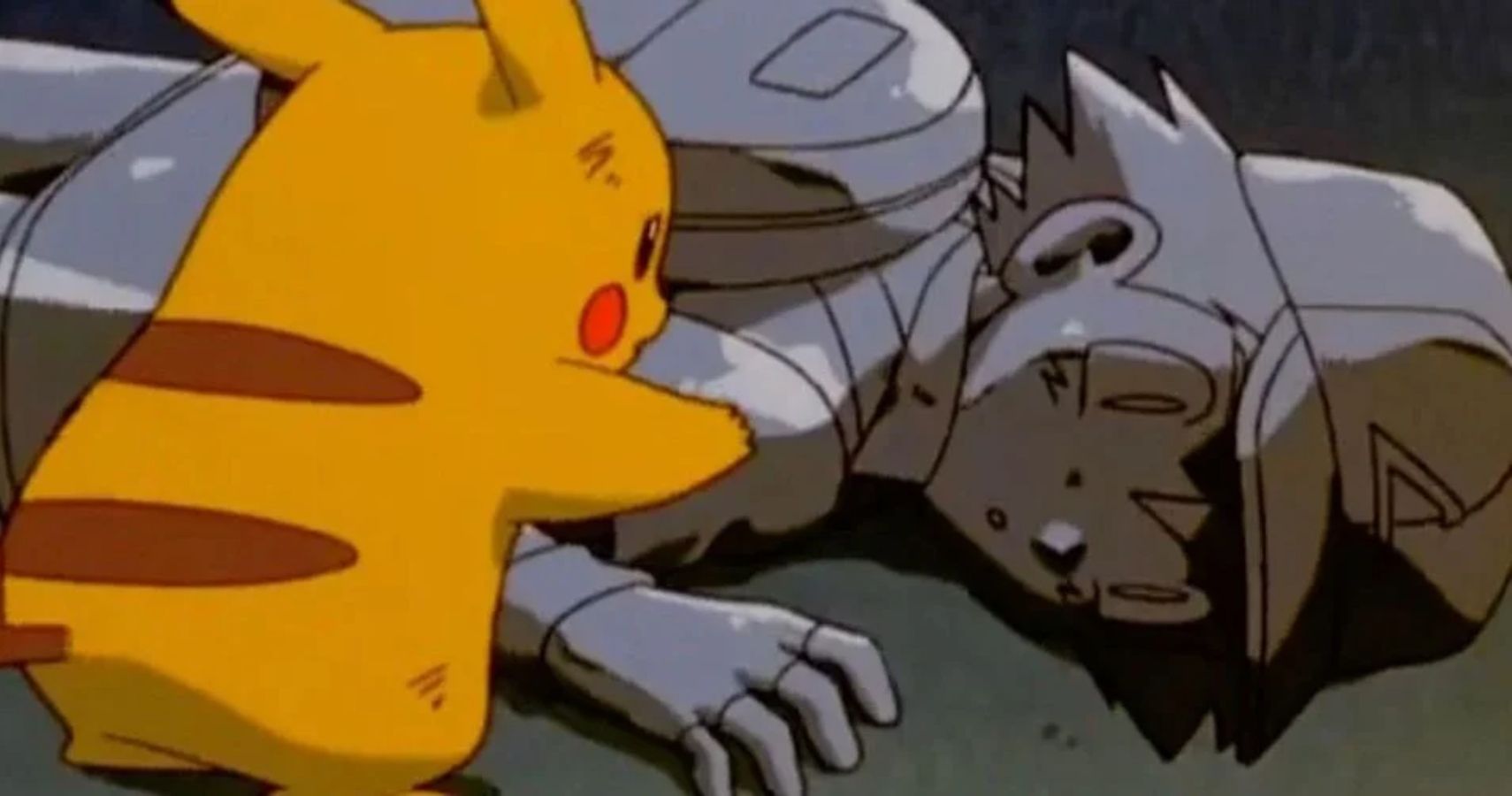 Pikachu Mourns Ash's Corpse