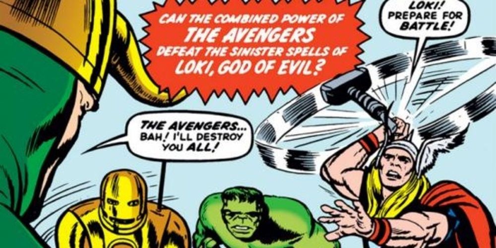 Avengers #1 By Stan Lee Avengers confront Loki