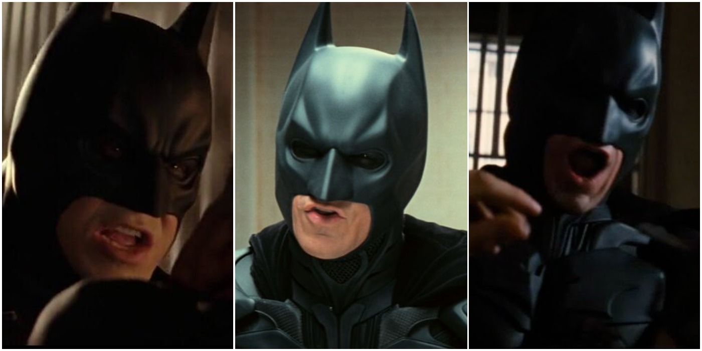 Batman's voice throughout The Dark Knight trilogy