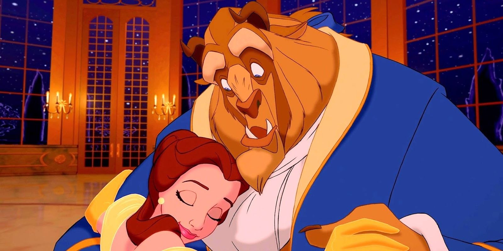 Belle and the Beast dancing in Beauty and the Beast Cropped
