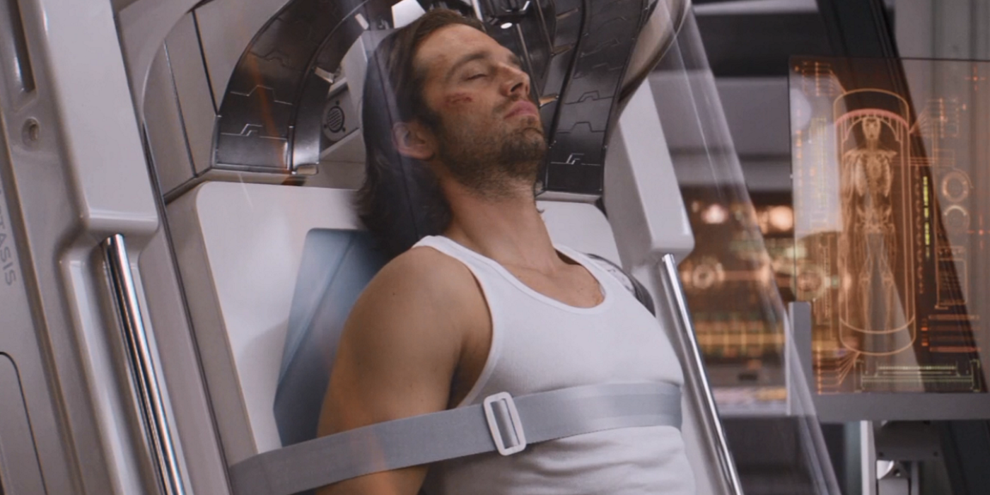 Bucky Going Into Cryogenic Sleep In Wakanda