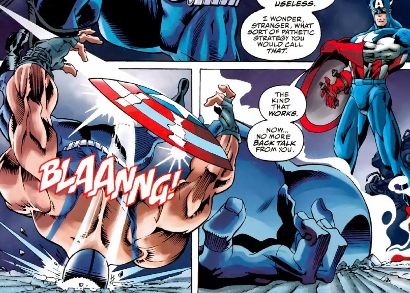 Captain America Stops Bane