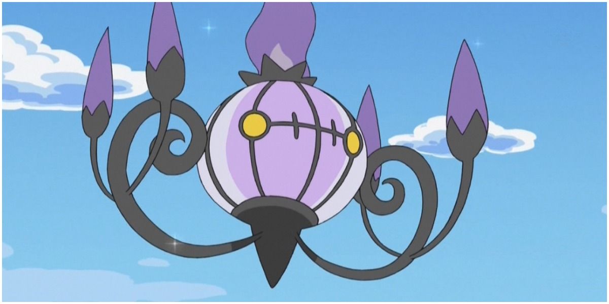 Chandelure is in the sky