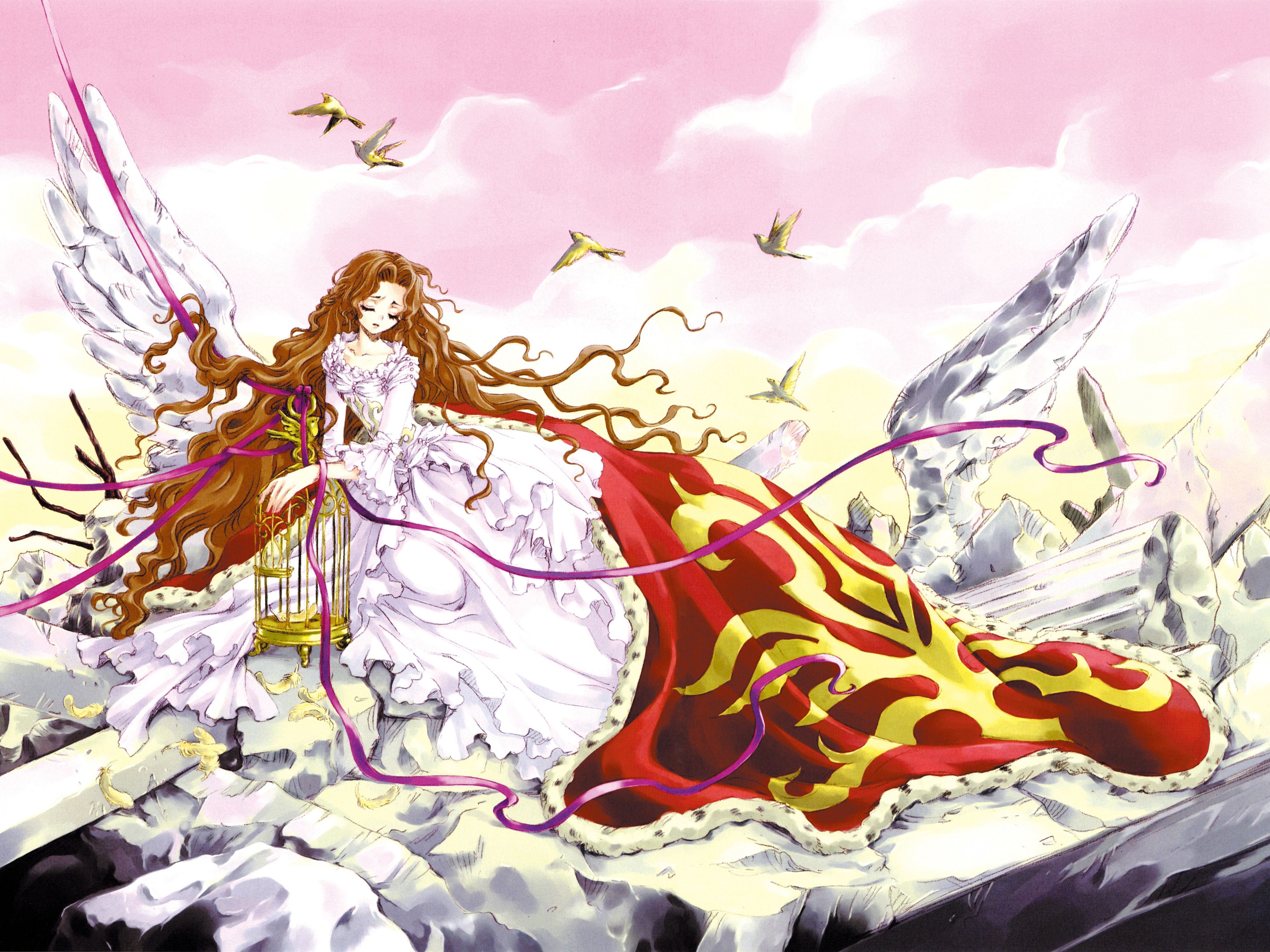 Code Geass Illustration Of Nunnally In A Dress With Rubble By Clamp