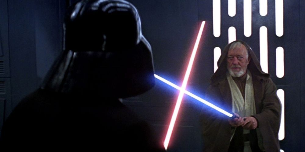 Darth Vader Kills Obi-Wan Kenobi Star Wars A New Hope