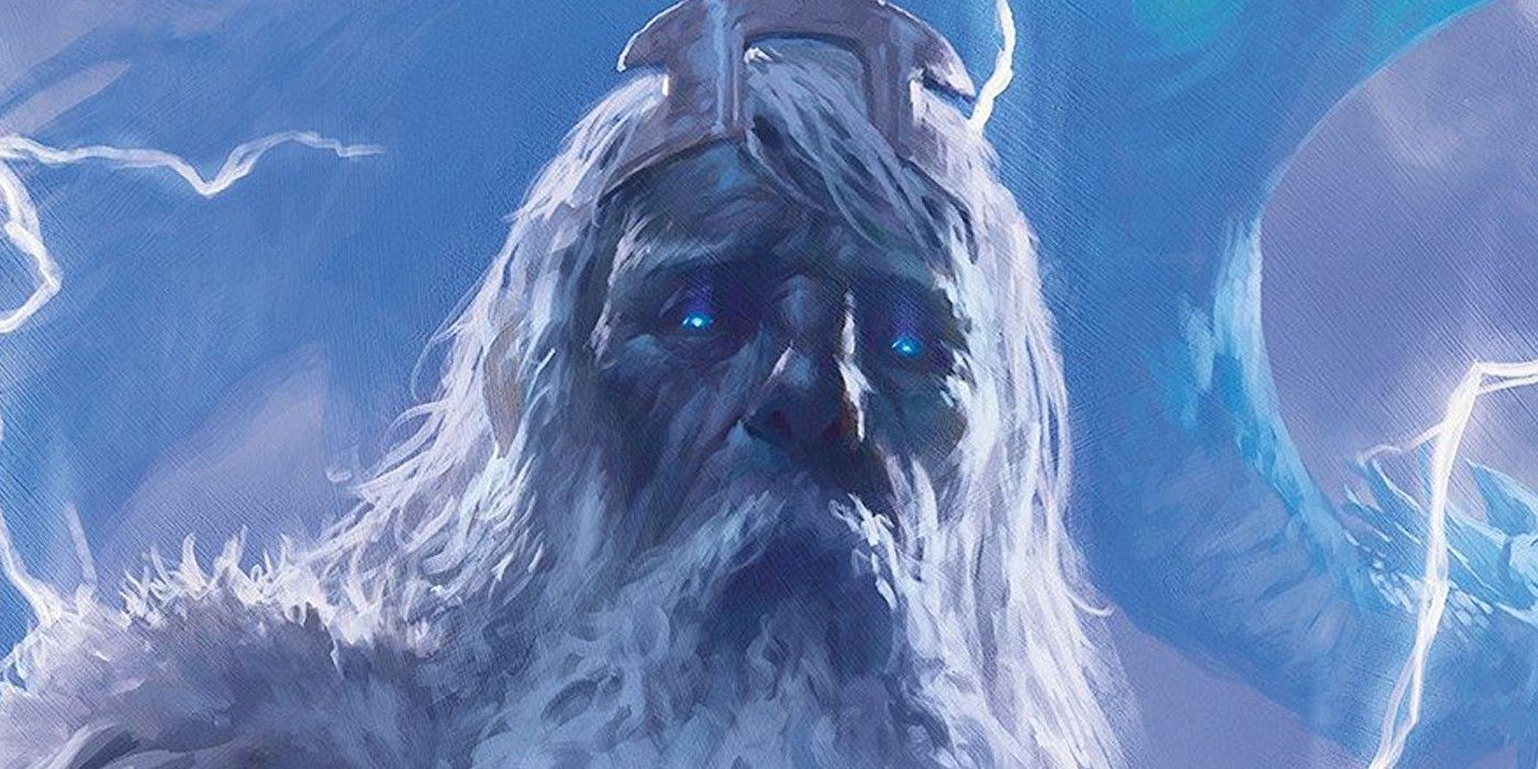 The Storm King looks on as a storm rages behind him