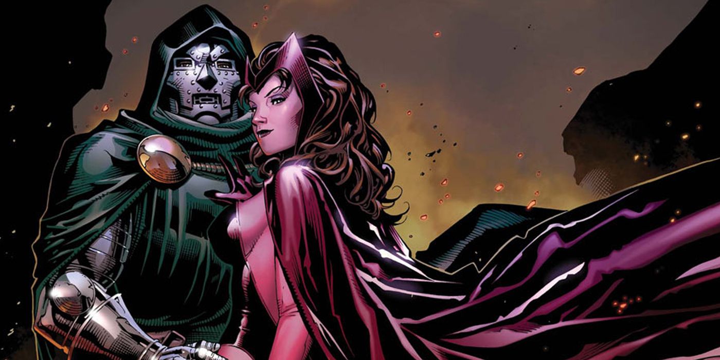 Doctor Doom and Scarlet Witch from Avengers Childrens Crusade