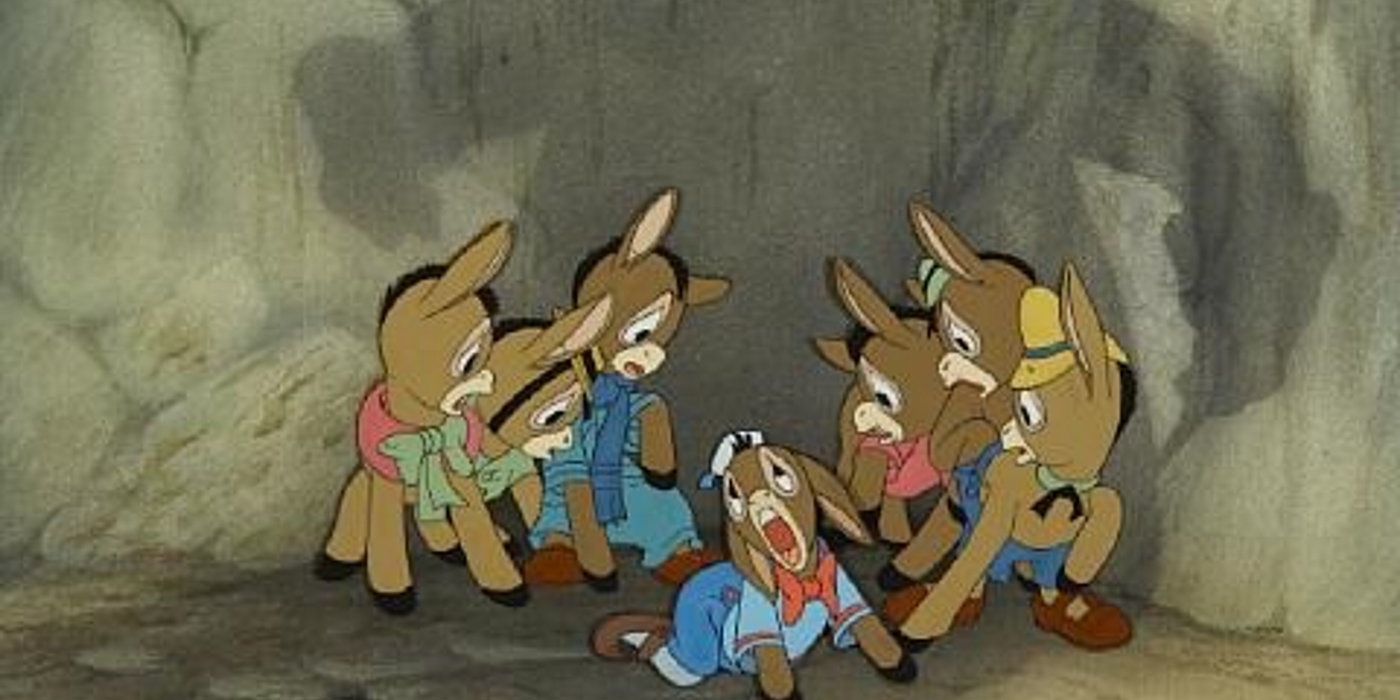 the donkey children from Pinocchio
