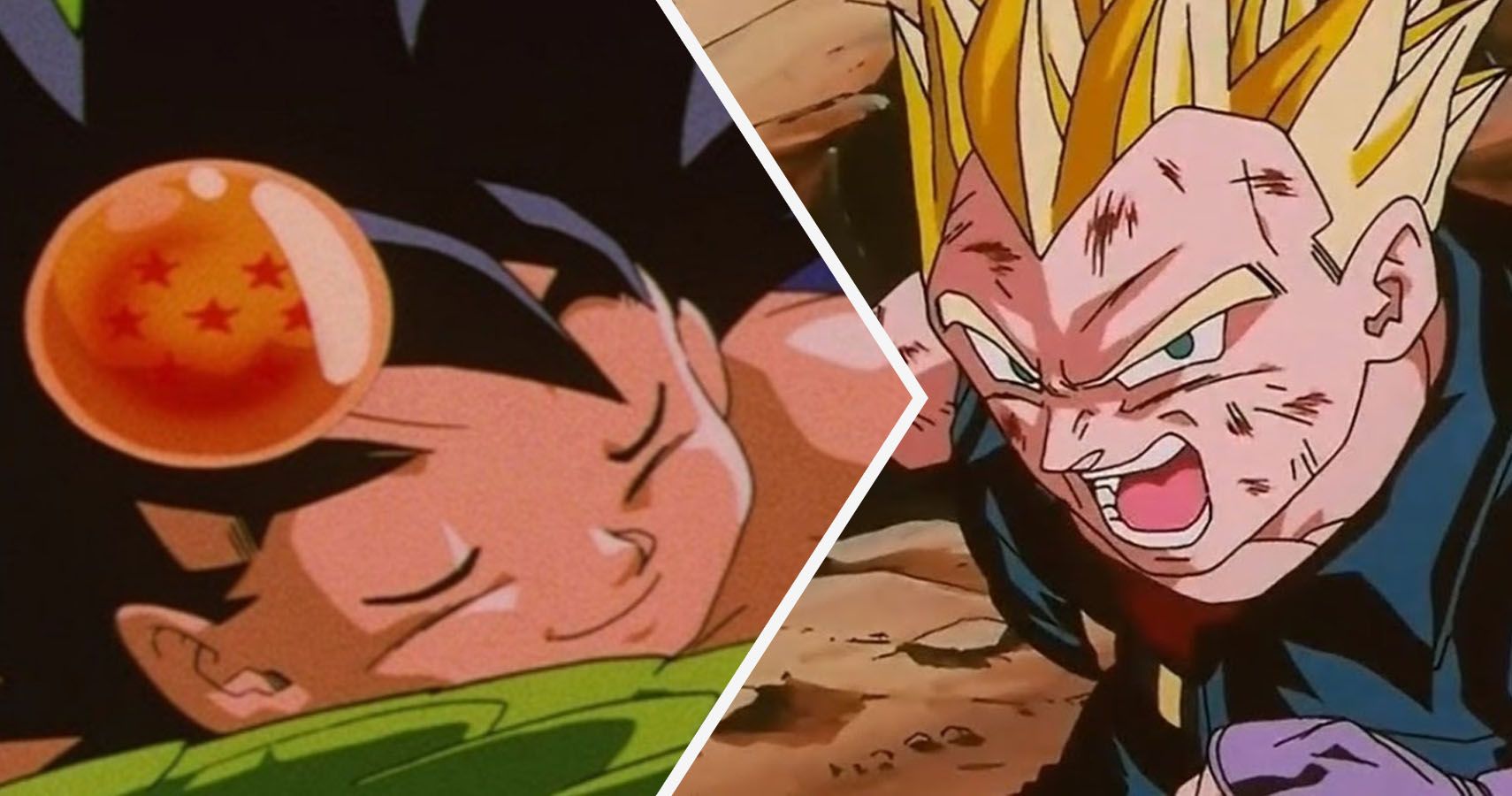 Dragon Ball GT - Vegeta Vs Baby Gohan & Baby Goten 