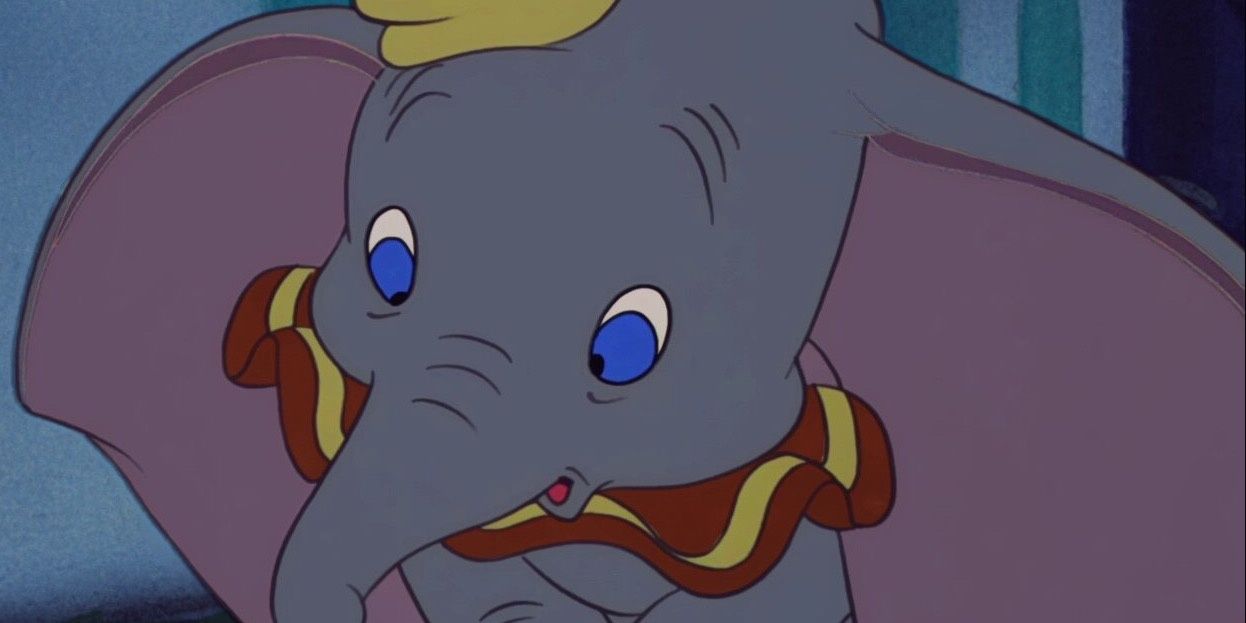 Dumbo listens to Timothy Q. Mouse in Dumbo.