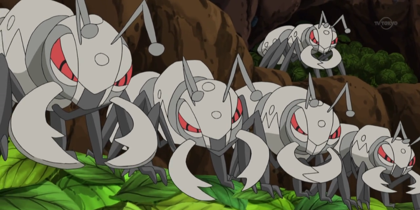 A group of Durant in the Pokémon anime.