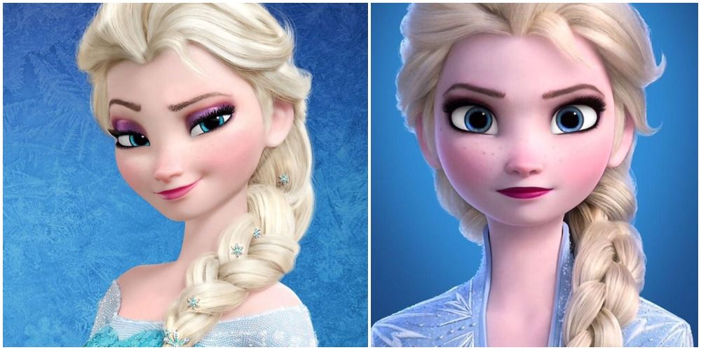 Elsa Close up Hair Frozen