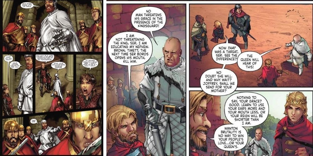 Game of Thrones Graphic Novels Arya Tyrion Joffrey Dialogue