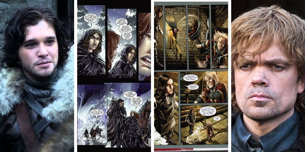 Game of Thrones Variations Graphic Novels Tv Series Jon Snow Tyrion Lannister