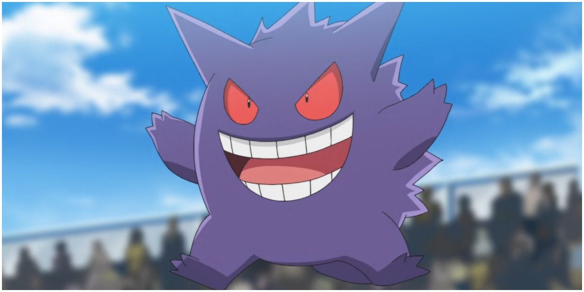 Gengar is really happy to be on the battlefield in Pokemon