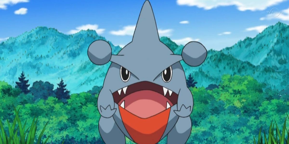 Anime Gible in the wild Pokémon