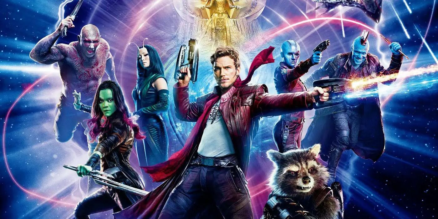 Guardians of the Galaxy cast members in the movie