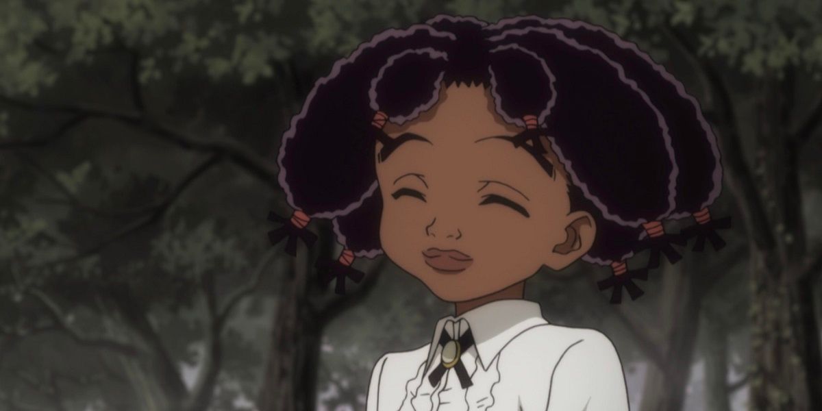 Canary smiles while inside the Zoldyck Estate in Hunter x Hunter (2011)