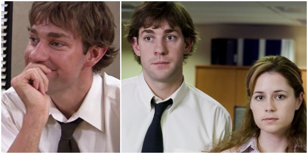 Jim and Pam The Office Jim Laughing