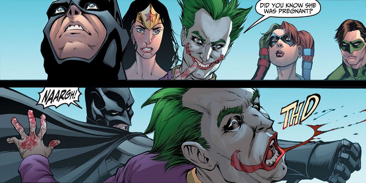 Injustice shows how far the Joker goes to destroy.