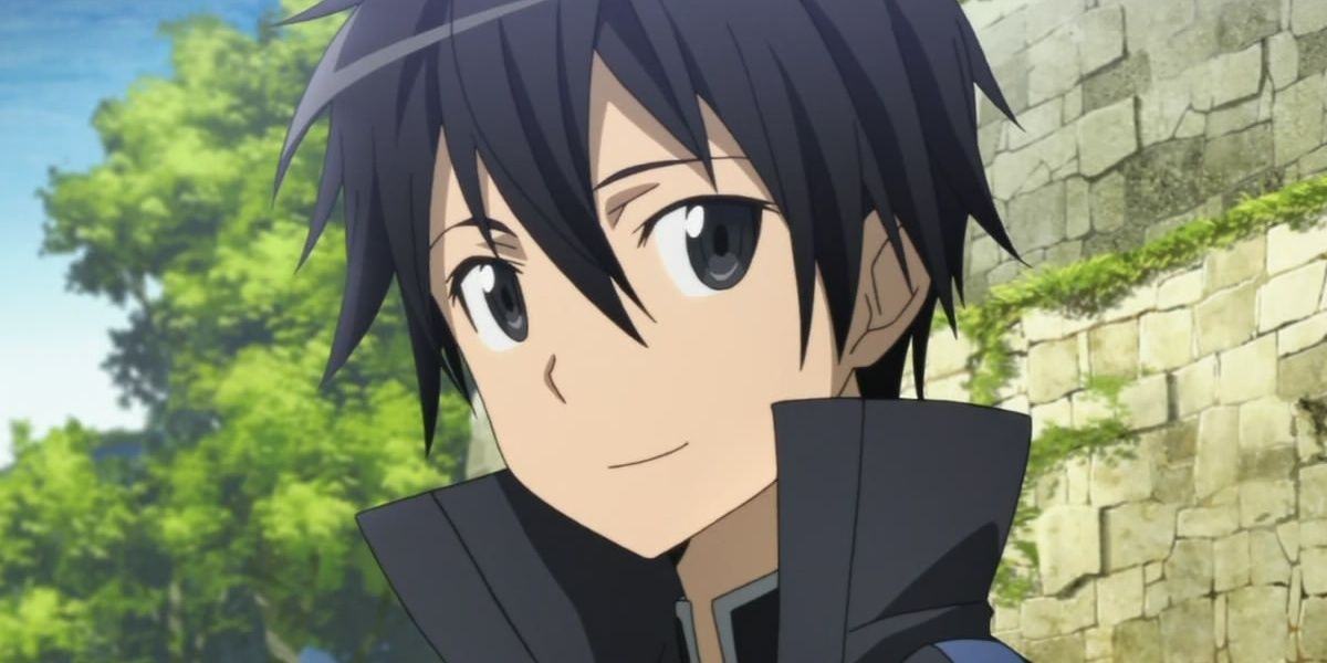 Kirito Smiling In Sword Art Online Anime