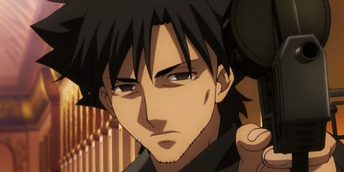Kiritsugu Emiya Assassinating Someone In Fate Zero Anime