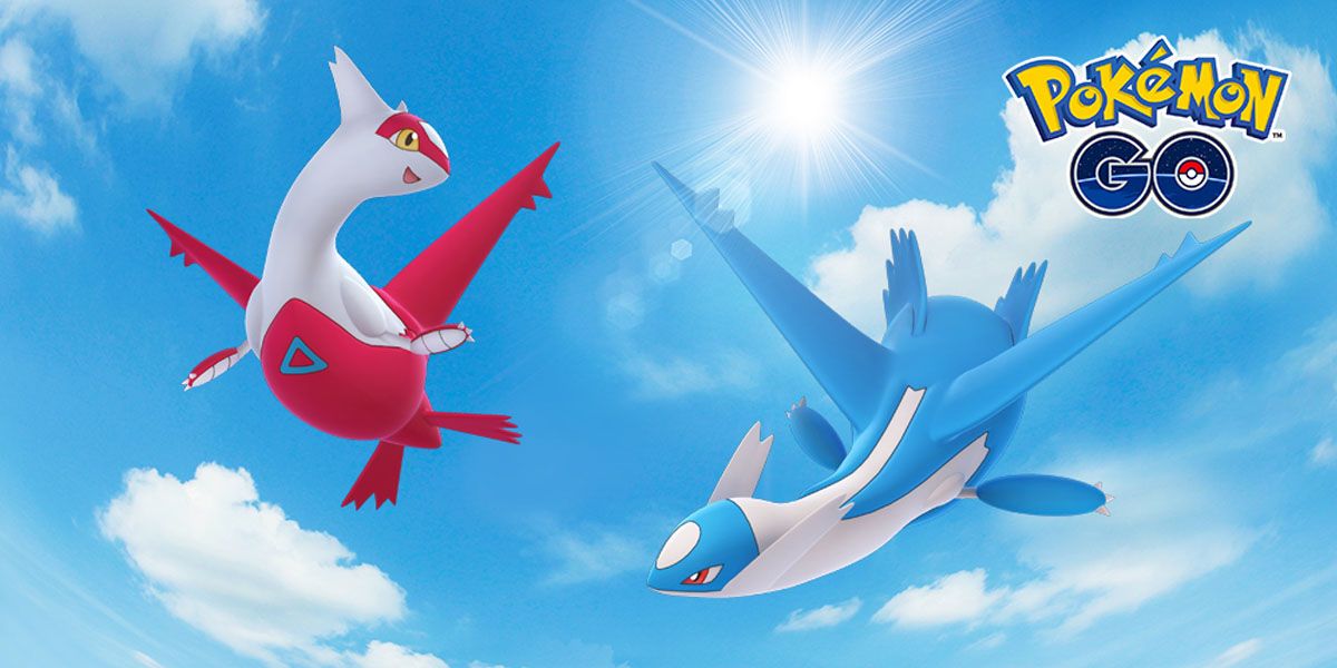Latias and Latios fly together