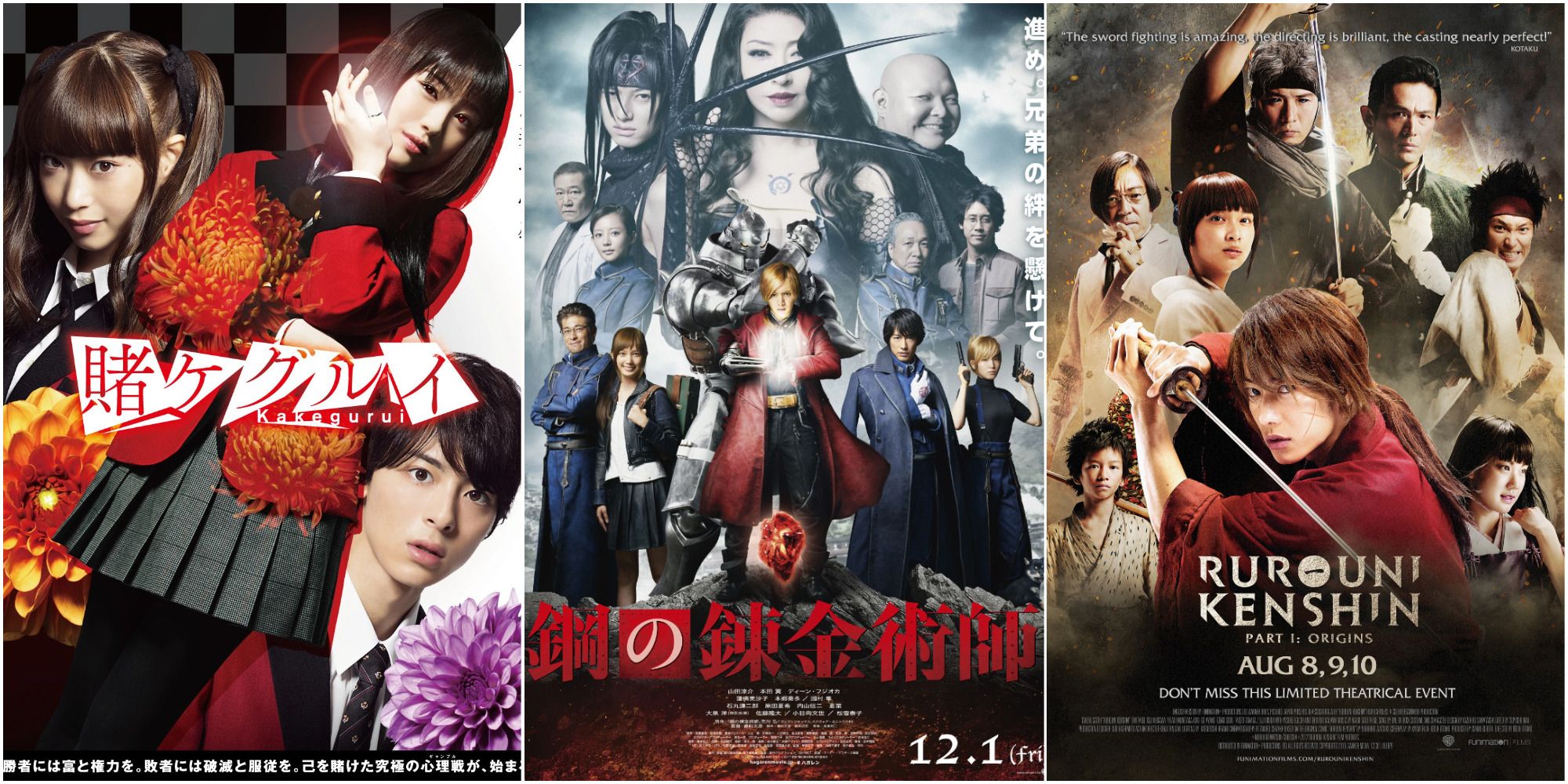 Best LiveAction Anime Movies