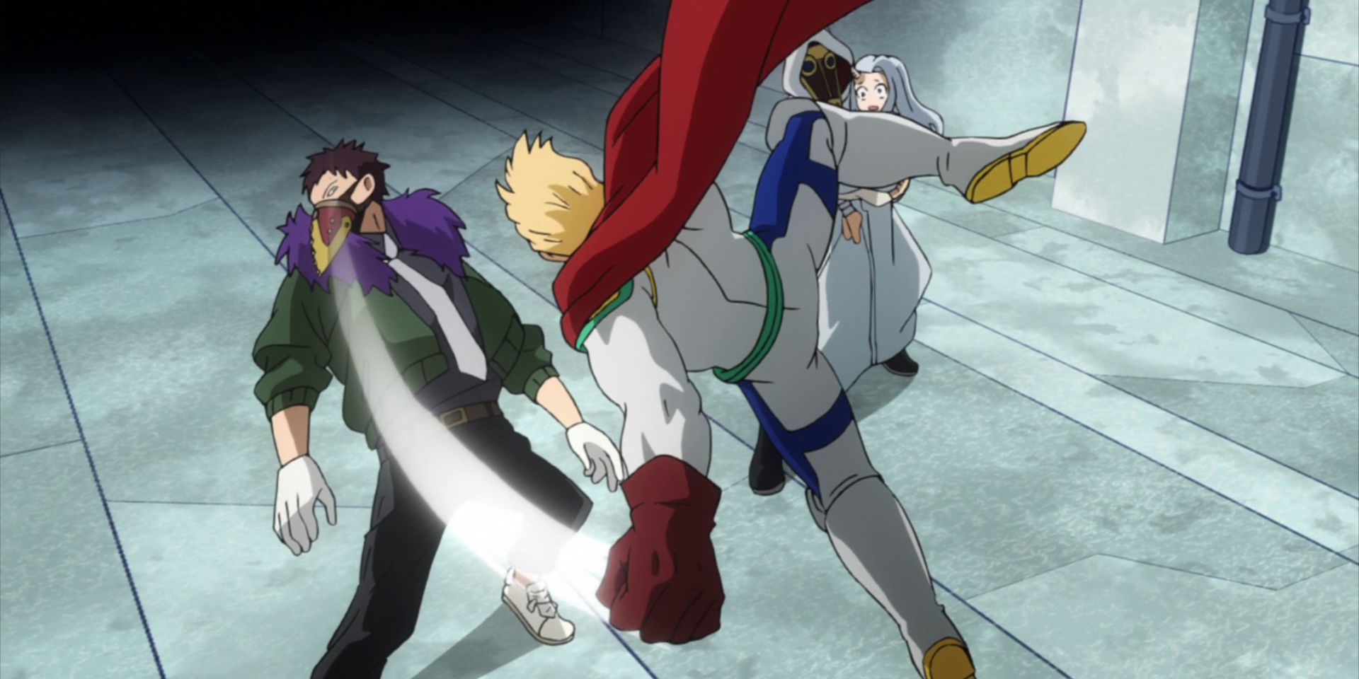 Anime My Hero Academia Mirio Attacks Overhaul Chronostasis Punch
