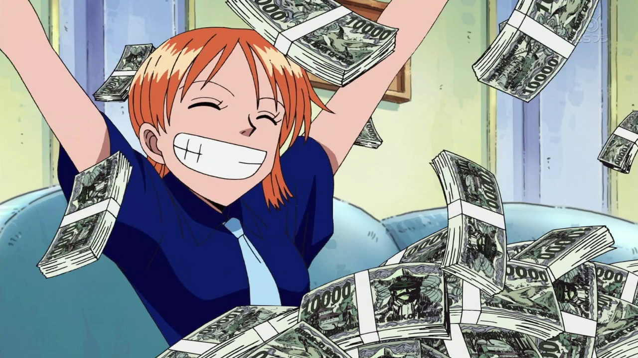 Nami One Piece Money Love Smile