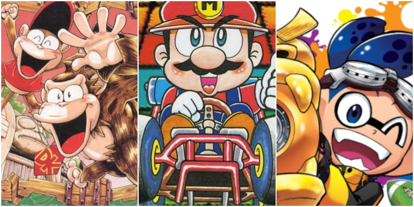 Nintendo Manga Donkey Kong Mario Splatoon Trio Header
